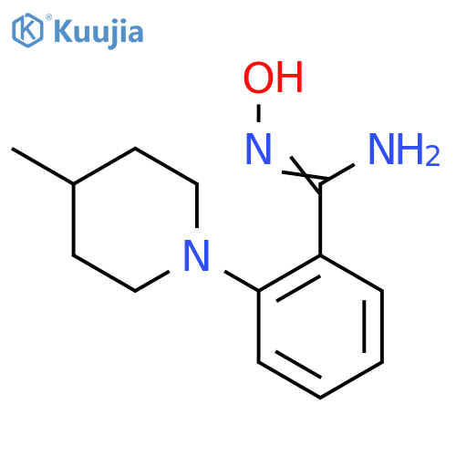 N'-Hydroxy-2-(4-methyl-1-piperidinyl)-benzenecarboximidamide structure