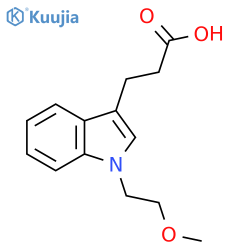 3-1-(2-Methoxyethyl)-1H-indol-3-ylpropanoic acid structure