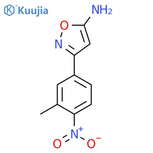 3-(3-methyl-4-nitrophenyl)-1,2-oxazol-5-amine structure
