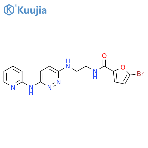 5-bromo-N-[2-({6-[(pyridin-2-yl)amino]pyridazin-3-yl}amino)ethyl]furan-2-carboxamide structure