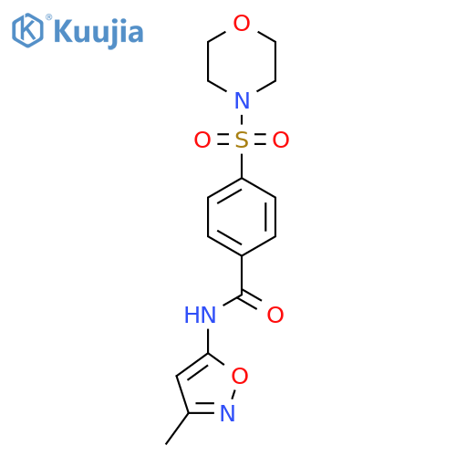 N-(3-methyl-1,2-oxazol-5-yl)-4-(morpholine-4-sulfonyl)benzamide structure