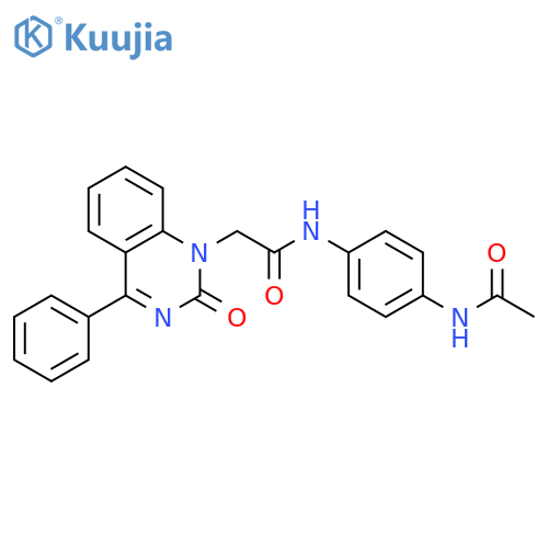 N-(4-acetamidophenyl)-2-(2-oxo-4-phenyl-1,2-dihydroquinazolin-1-yl)acetamide structure