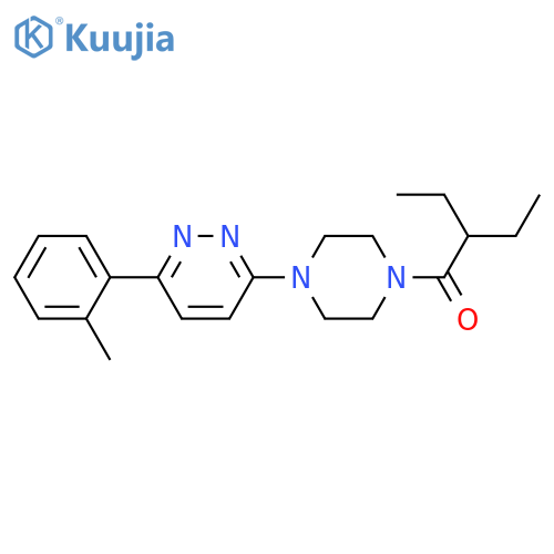 2-ethyl-1-{4-[6-(2-methylphenyl)pyridazin-3-yl]piperazin-1-yl}butan-1-one structure