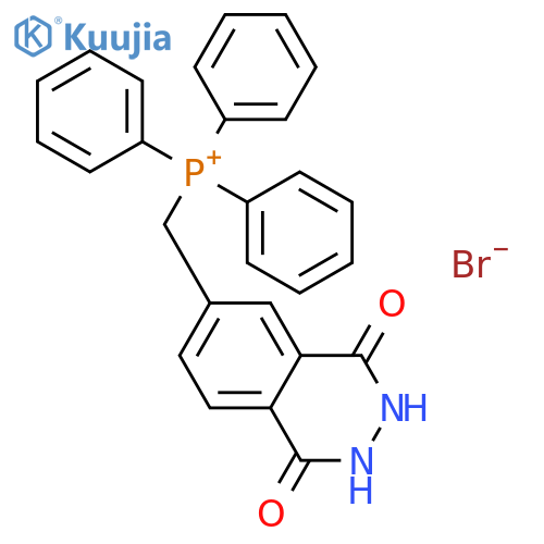Phosphonium, triphenyl[(1,2,3,4-tetrahydro-1,4-dioxo-6-phthalazinyl)methyl]-, bromide structure