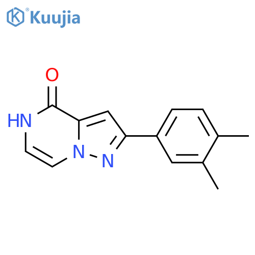 2-(3,4-dimethylphenyl)-4H,5H-pyrazolo[1,5-a]pyrazin-4-one structure