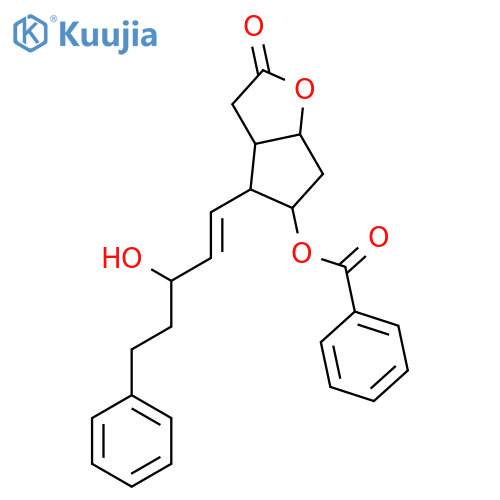 2H-Cyclopenta[b]furan-2-one, 5-(benzoyloxy)hexahydro-4-[(1E,3S)-3-hydroxy-5-phenyl-1-pentenyl]-, (3aR,4R,5R,6aS)- structure