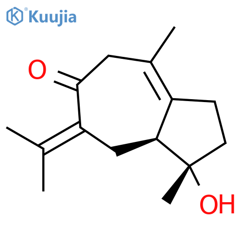 6(1H)-Azulenone,2,3,5,7,8,8a-hexahydro-1-hydroxy-1,4-dimethyl-7-(1-methylethylidene)-,(1S,8aS)- structure
