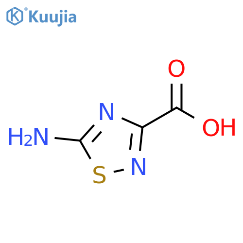 5-amino-1,2,4-thiadiazole-3-carboxylic acid structure