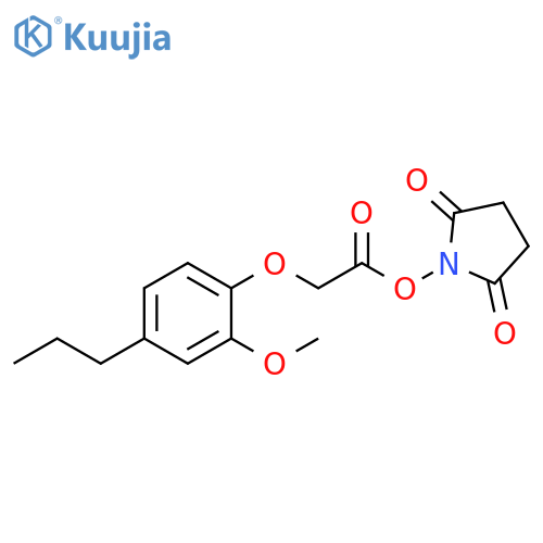 2,5-Pyrrolidinedione, 1-[[(2-methoxy-4-propylphenoxy)acetyl]oxy]- structure