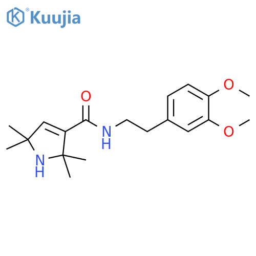 1H-Pyrrole-3-carboxamide,N-[2-(3,4-dimethoxyphenyl)ethyl]-2,5-dihydro-2,2,5,5-tetramethyl- structure