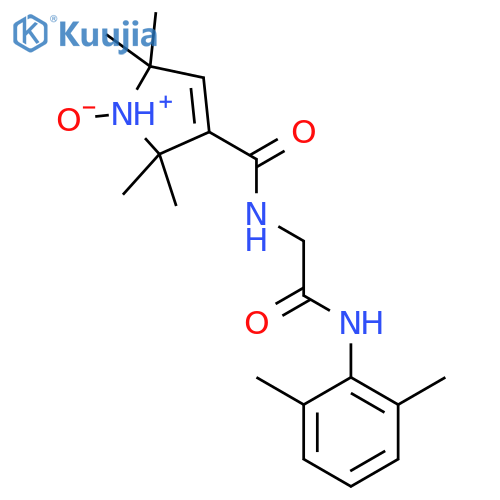 1H-Pyrrol-1-yloxy,3-[[[2-[(2,6-dimethylphenyl)amino]-2-oxoethyl]amino]carbonyl]-2,5-dihydro-2,2,5,5-tetramethyl-(9CI) structure