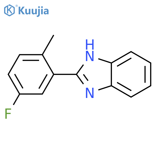 2-(5-fluoro-2-methylphenyl)-1H-1,3-benzodiazole structure
