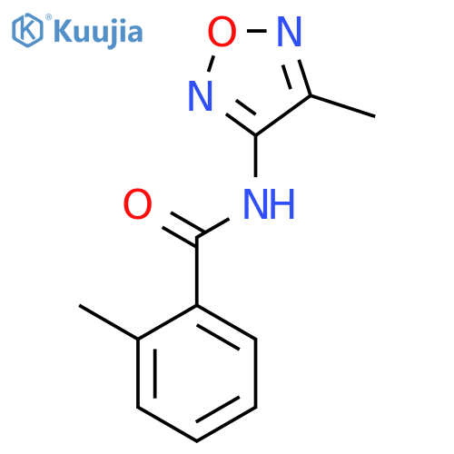 Benzamide, 2-methyl-N-(4-methyl-1,2,5-oxadiazol-3-yl)- structure