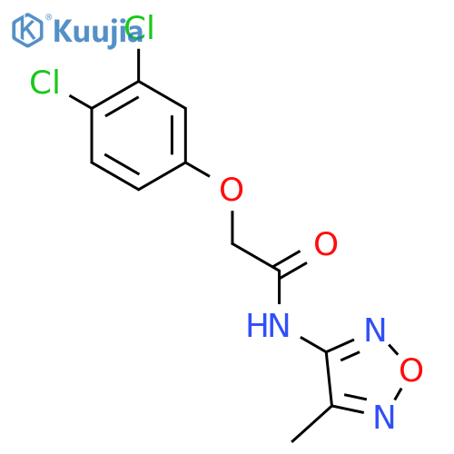 Acetamide, 2-(3,4-dichlorophenoxy)-N-(4-methyl-1,2,5-oxadiazol-3-yl)- structure