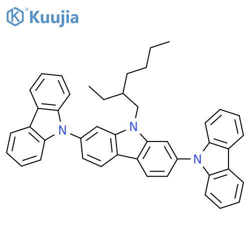 TCz1 , 3,6-bis(carbazol-9-yl)-9-(2-ethyl-hexyl)-9H-carbazole structure