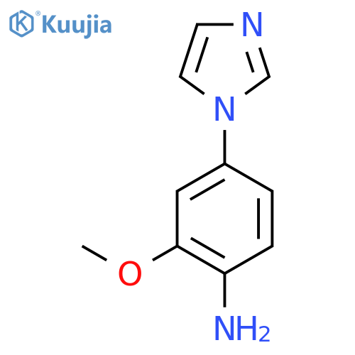 4-(1H-imidazol-1-yl)-2-methoxyaniline structure
