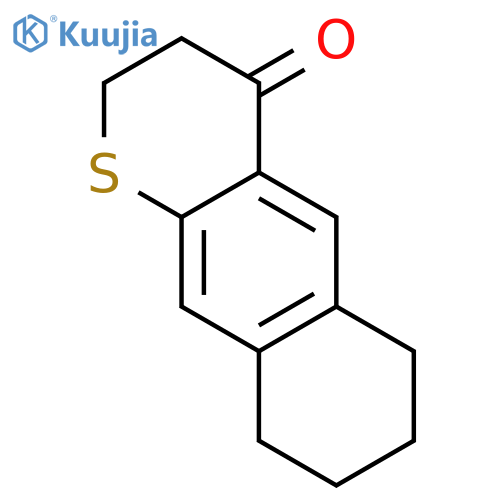 4H-Naphtho[2,3-b]thiopyran-4-one, 2,3,6,7,8,9-hexahydro- structure