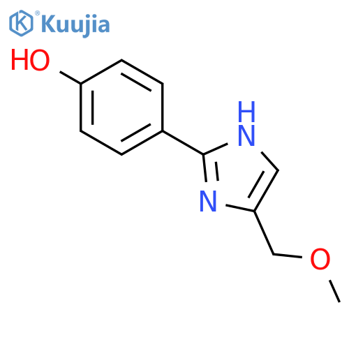 4-[4-(methoxymethyl)-1H-imidazol-2-yl]-Phenol structure