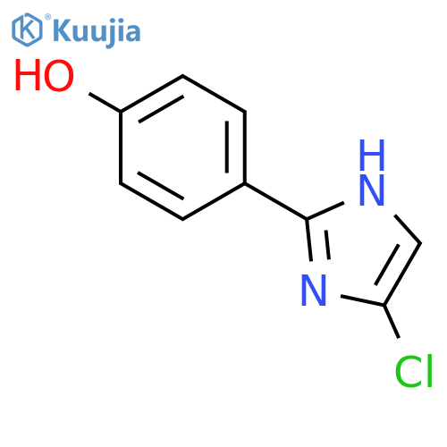 Phenol, 4-(4-chloro-1H-imidazol-2-yl)- structure