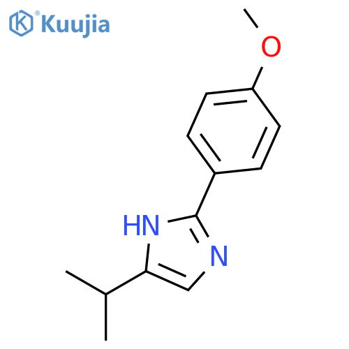 1H-IMIDAZOLE, 2-(4-METHOXYPHENYL)-4-(1-METHYLETHYL)- structure