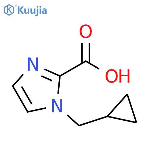 1-(Cyclopropylmethyl)-1H-imidazole-2-carboxylic acid structure