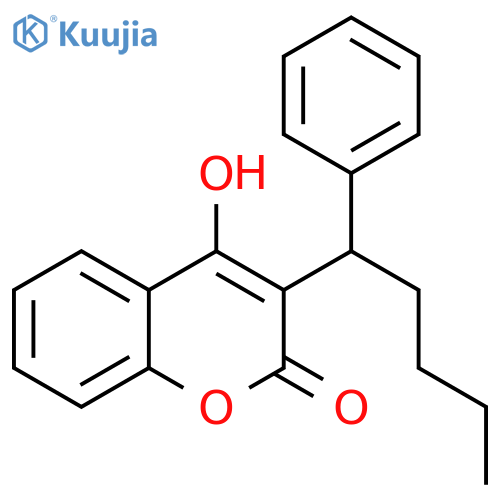 2H-1-Benzopyran-2-one, 4-hydroxy-3-(1-phenylpentyl)- structure