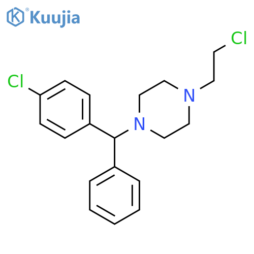 Piperazine, 1-(2-chloroethyl)-4-[(4-chlorophenyl)phenylmethyl]- structure