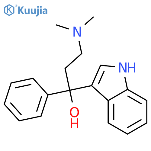 1H-Indole-3-methanol, a-[2-(dimethylamino)ethyl]-a-phenyl- structure