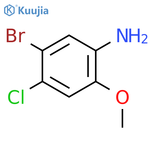 5-bromo-4-chloro-2-methoxybenzenamine structure