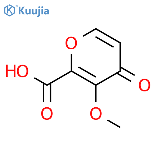 4H-Pyran-2-carboxylic acid, 3-methoxy-4-oxo- structure