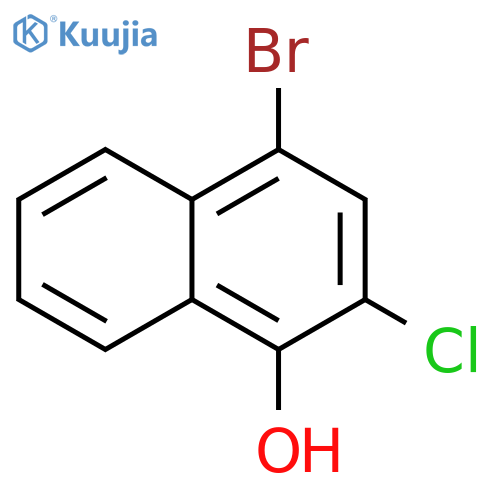 4-bromo-2-chloro-1-Naphthalenol structure