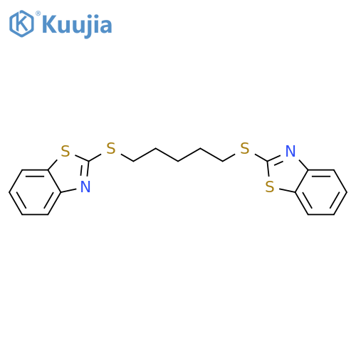 2-{[5-(1,3-benzothiazol-2-ylsulfanyl)pentyl]sulfanyl}-1,3-benzothiazole structure
