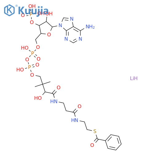 Benzoyl coenzyme A lithium salt structure