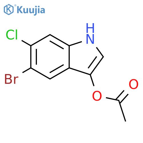 5-Bromo-6-chloro-1H-indol-3-yl acetate structure