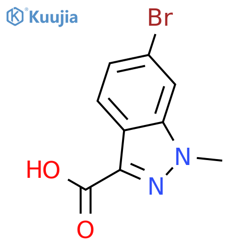6-Bromo-1-methyl-1H-indazole-3-carboxylic acid structure