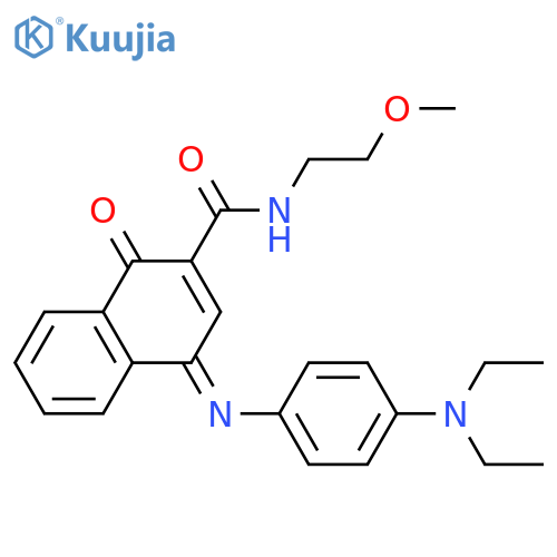 2-Naphthalenecarboxamide,4-[[4-(diethylamino)phenyl]imino]-1,4-dihydro-N-(2-methoxyethyl)-1-oxo- structure