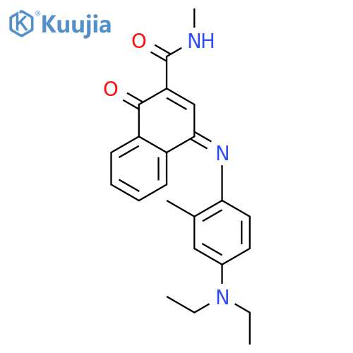 4-((4-(Diethylamino)-2-methylphenyl)imino)-N-methyl-1-oxo-1,4-dihydronaphthalene-2-carboxamide structure