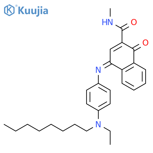 2-Naphthalenecarboxamide, 4-[[4-(ethyloctylamino)phenyl]imino]-1,4-dihydro-N-methyl-1-oxo- structure