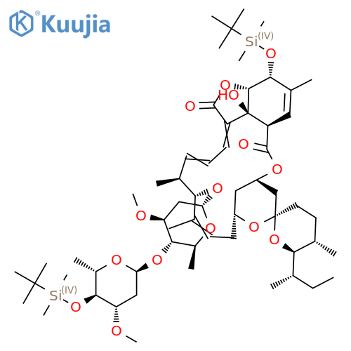 5-O-Demethyl-4'',5-bis-O-(1,1-dimethylethyl)dimethylsilyl-22,23-dihydro-28-oxo-Avermectin A1a structure