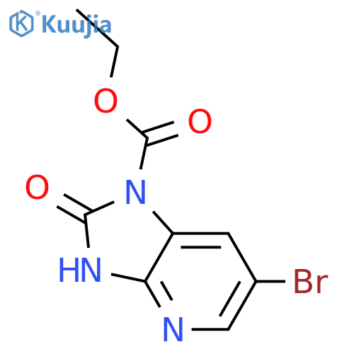 Ethyl 6-Bromo-2-oxo-2,3-dihydro-1H-imidazo4,5-bpyridine-1-carboxylate structure