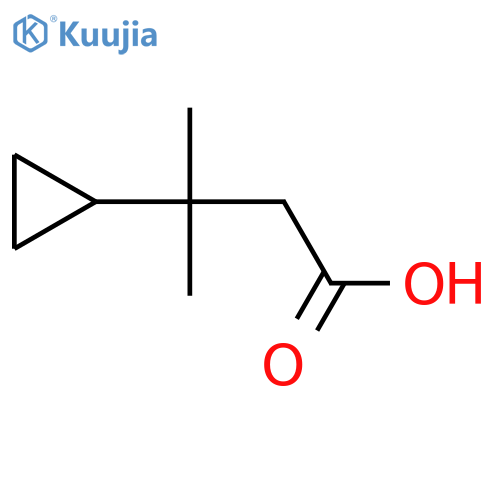 3-Cyclopropyl-3-methylbutanoic acid structure