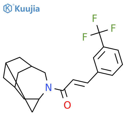 4-Azatricyclo[4.3.1.13,8]undecane, 4-[1-oxo-3-[3-(trifluoromethyl)phenyl]-2-propenyl]- structure