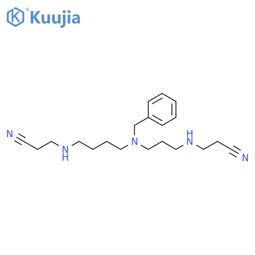 Propanenitrile,3-[[3-[[4-[(2-cyanoethyl)amino]butyl](phenylmethyl)amino]propyl]amino]- structure