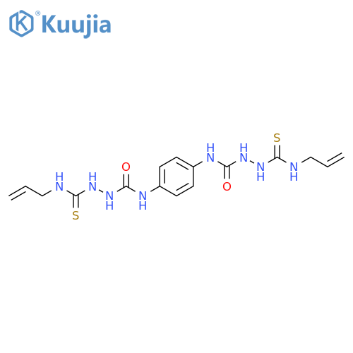 1-(prop-2-enylcarbamothioylamino)-3-[4-[(prop-2-enylcarbamothioylamino)carbamoylamino]phenyl]urea structure