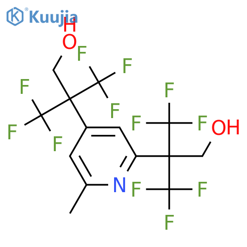 2,4-Pyridinediethanol,6-methyl-b2,b2,b4,b4-tetrakis(trifluoromethyl)- structure