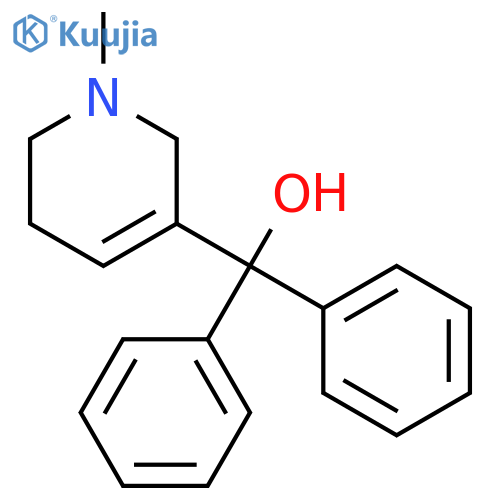 3-Pyridinemethanol,1,2,5,6-tetrahydro-1-methyl-a,a-diphenyl- structure