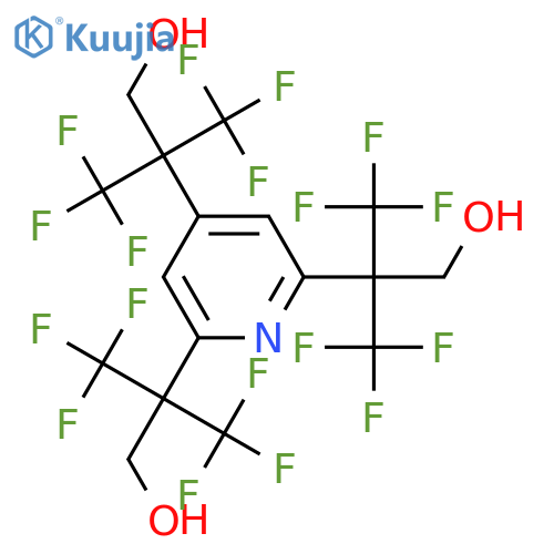 2,4,6-Pyridinetriethanol,b2,b2,b4,b4,b6,b6-hexakis(trifluoromethyl)- structure