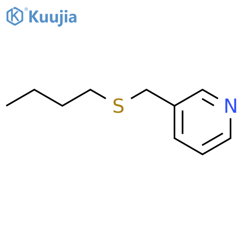 Pyridine,3-[(butylthio)methyl]- structure