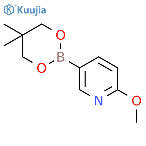 5-(5,5-Dimethyl-1,3,2-dioxaborinan-2-yl)-2-methoxypyridine structure