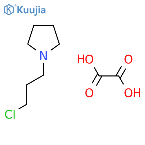 1-(3-Chloropropyl)pyrrolidine; oxalic acid structure